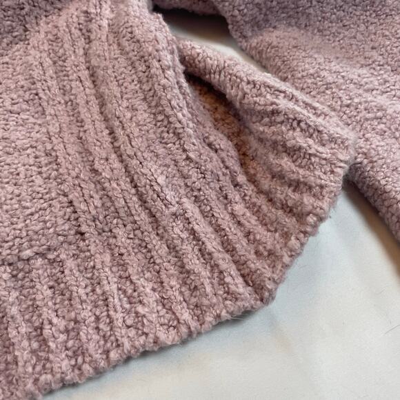 Aeropostale Mauve Pink Chenille Popcorn Knit 1/4 Zip Cropped Sweater XL Women - Picture 5 of 5